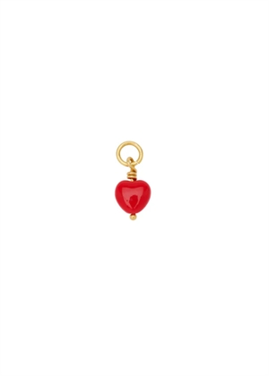 French petite heart pendant Red Pico 
